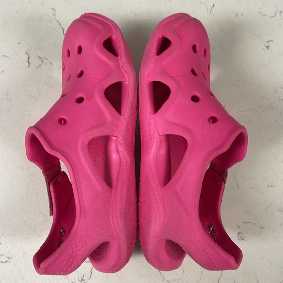 Crocs Unisex-Child Swiftwater Wave Sandals Sport Sandal Kids Junior Size 2 Pink - Picture 7 of 16